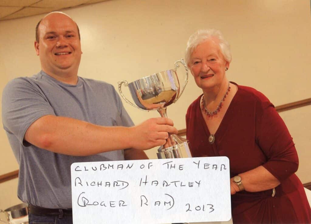 Elsie Fryer Collection - Richard Hartley (Roger Ram) Clubman Of The Year 2013